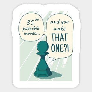 Chess Possible Moves P R t shirt Sticker